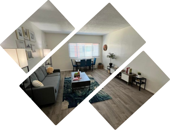 Student housing interior near USC Village and the Galen Center